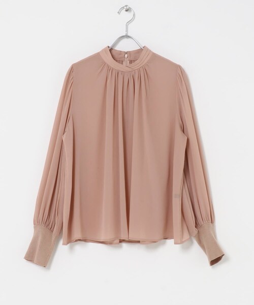 URBAN RESEARCH ROSSO（アーバンリサーチロッソ）の「ハイネックボリュームスリーブブラウス（シャツ/ブラウス・レディース・IVORY/BLACK DOT/PINK・Free）」の11枚目の写真