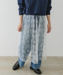 URBAN RESEARCH ROSSO | F by ROSSO　チュールレースレイヤードスカート(スカート)