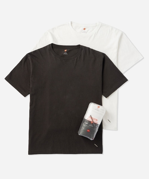 Saturdays NYC（サタデーズ ニューヨークシティ ）の「Hanes x Saturdays NYC Washed Cotton Short Sleeve T-Shirts 2P（Tシャツ/カットソー・レディース・ブラック/ホワイト・L/M/S/XL）」の6枚目の写真