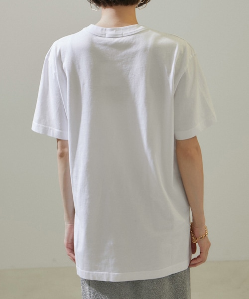 ADAM ET ROPE'（アダムエロペ）の「【J'aDoRe・店舗限定】【TEKLA（テクラ）】Short Sleeve Sleeping T-shirt（Tシャツ/カットソー・レディース・ブラック/ホワイト・S/XS）」の21枚目の写真
