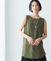 Soiunique | ジョーゼット素材ゆるっとタンクトップ ［Soiunique］(キャミソール)