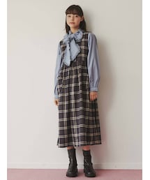 merry jenny | チェックハートポケットワンピース(ワンピース)