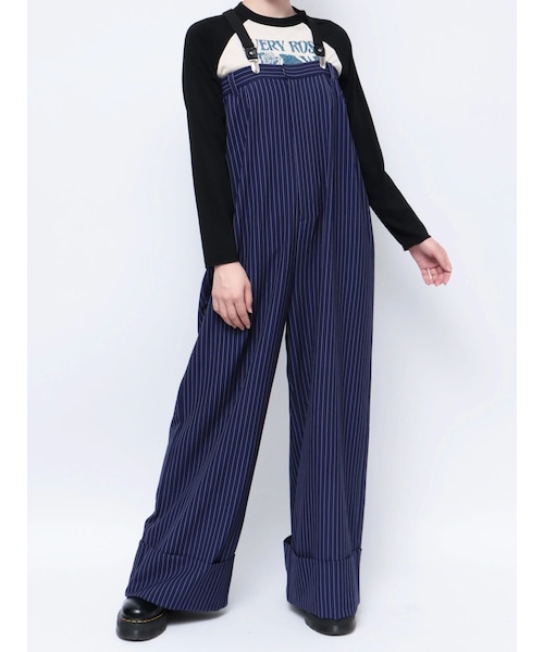 jouetie（ジュエティ）の「ワイドオールインワン（つなぎ/オールインワン・レディース・グレー/ピンク/ネイビー・M）」の8枚目の写真