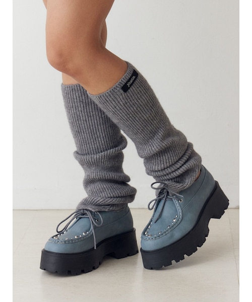 jouetie（ジュエティ）の「オーバーソールスタッズチロリアンシューズ（ローファー・レディース・ブラック/ブルー・M/L）」の8枚目の写真