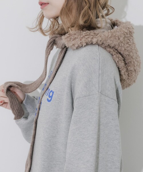 SMELLY（スメリー）の「ループボアボンネット（ニットキャップ/ビーニー・レディース・BEG/BLK・-）」の22枚目の写真