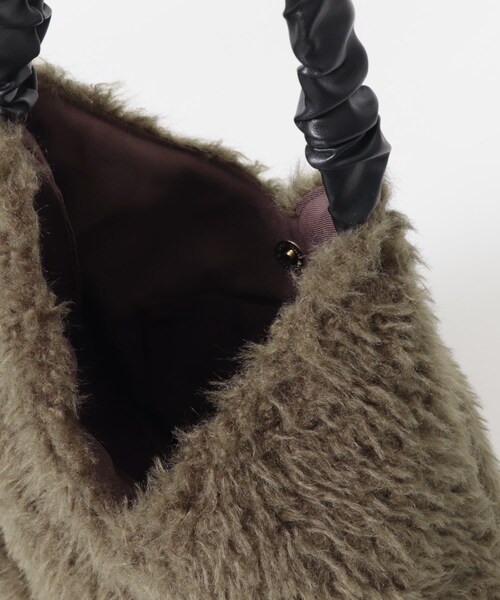 URBAN RESEARCH DOORS（アーバンリサーチドアーズ）の「ファーハンドルバッグ（トートバッグ・レディース・IVORY/BROWN・one）」の15枚目の写真
