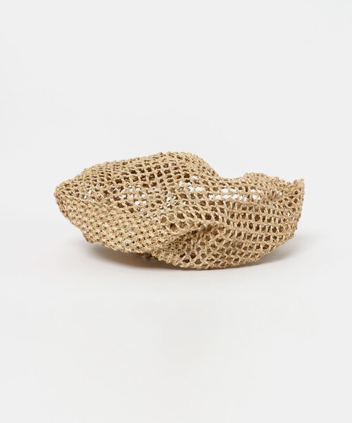 かぐれ（カグレ）の「アフリカンスクエア　ラフィア×サイザルマクラメバッグ（かごバッグ・レディース・NAT・FREE）」の10枚目の写真