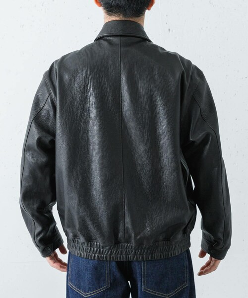 URBAN RESEARCH(アーバンリサーチ)の「SEVEN BY SEVEN LEATHER ZIP UP BLOUSON(その他アウター・メンズ・010 BLACK・M/L)」の3枚目の写真