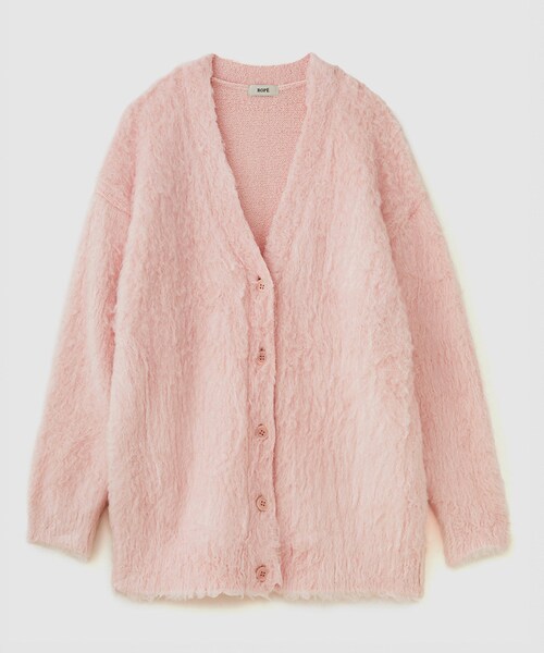 ROPE'（ロペ）の「シルクシャギーカーディガン/セットアップ対応（カーディガン/ボレロ・レディース・オフホワイト/ネイビー/ピンク・F）」の10枚目の写真