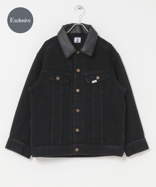 URBAN RESEARCH ROSSO（アーバンリサーチロッソ）の「『別注』Lee×ROSSO　2WAY COLLAR JACKET（デニムジャケット・レディース・OW BLACK/OW  BLUE・Free）」の3枚目の写真