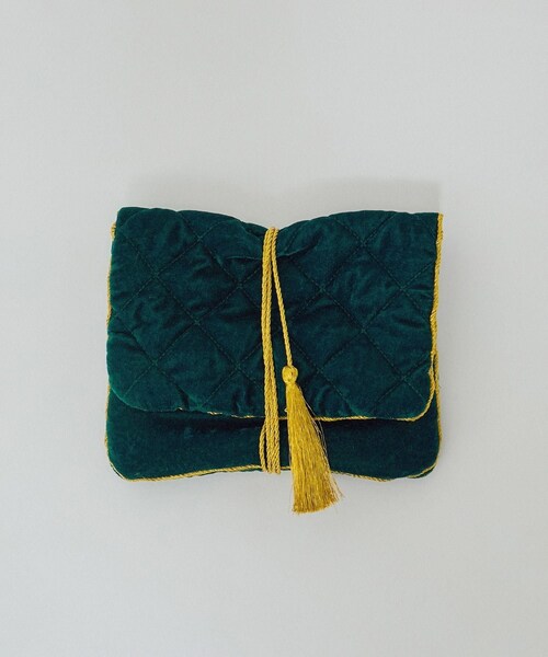 ADAM ET ROPE'（アダムエロペ）の「【J'aDoRe・店舗限定】【GIGI（ジジ）】Original jewelry pouch（ポーチ・レディース・ブラック/グリーン/ピンク・F）」の6枚目の写真