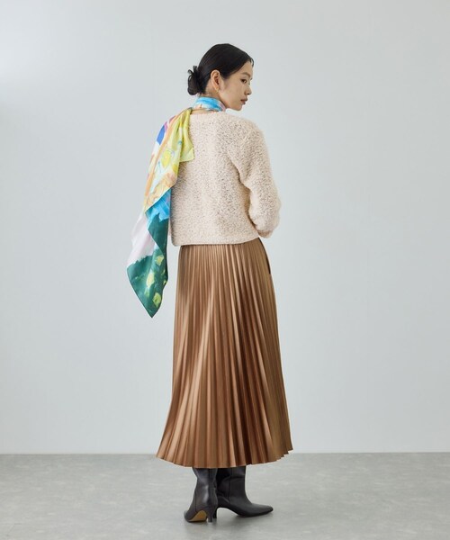 ROPE'（ロペ）の「【COOHEM(コーヘン)】 COTTON FANCY YARN KNIT CARDIGAN（カーディガン/ボレロ・レディース・キナリ/ベージュ系/ラベンダー系・F）」の17枚目の写真