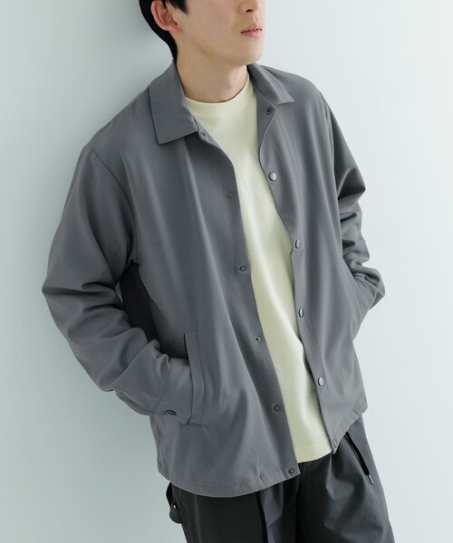 ITEMS URBANRESEARCH(アイテムズ アーバンリサーチ)の「『セットアップ対応』ウォッシャブル×クールタッチ TRコーチジャケット(ブルゾン・メンズ・CHK/BEG/GRY/BLK・M/L)」の17枚目の写真