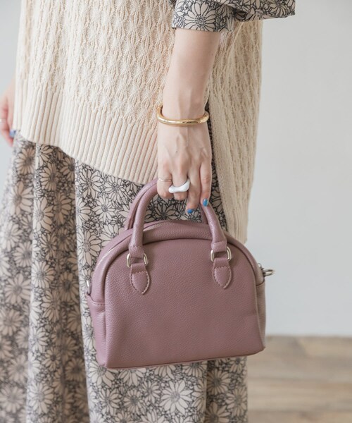 ITEMS URBANRESEARCH（アイテムズ アーバンリサーチ）の「ラウンドボストンバッグ（ボストンバッグ・レディース・BEG/NVY/PNK・-）」の20枚目の写真