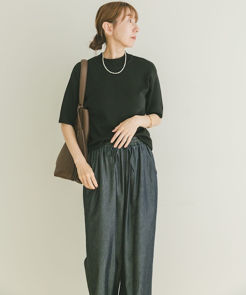 ITEMS URBANRESEARCH（アイテムズ アーバンリサーチ）の「ソウバリハンソデニット（ニット/セーター・レディース・BLK/OFF/K.BEG・FREE）」の19枚目の写真