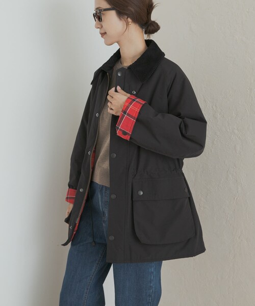 URBAN RESEARCH DOORS(アーバンリサーチドアーズ)の「『別注』Barbour OS BEDALE PADDED(テーラードジャケット・レディース・BLACK/GRAY・one)」の6枚目の写真