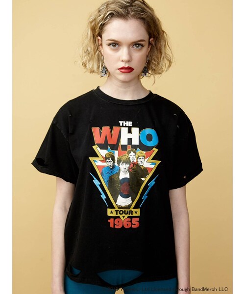 jouetie（ジュエティ）の「The who BIG T（Tシャツ/カットソー・レディース・オフホワイト/ブラック/イエロー・M）」の3枚目の写真