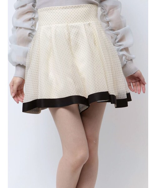 RESEXXY（リゼクシー）の「ドットシアーショートパンツ（その他パンツ・レディース・ホワイト/ブラック/ブルー・F）」の2枚目の写真