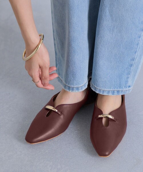 VIS(ビス)の「メタルバブーシュパンプス(パンプス・レディース・ブラック/ワイン/シルバー・L/M)」の10枚目の写真