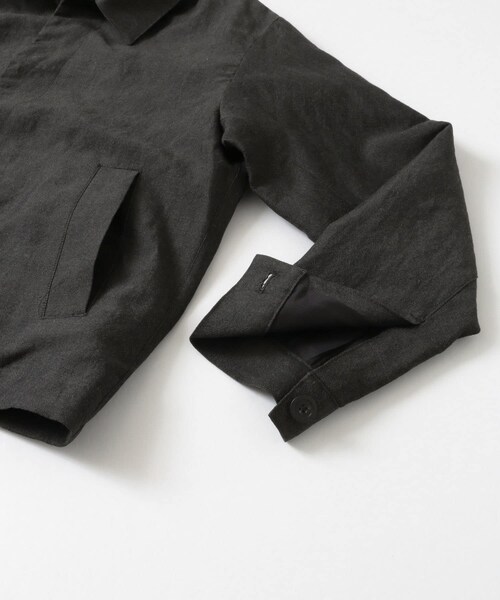 URBAN RESEARCH DOORS(アーバンリサーチドアーズ)の「UNIFY LINEN/WOOL Short Blouson∴(ブルゾン・レディース・CHARCOAL/ECRU・one)」の9枚目の写真