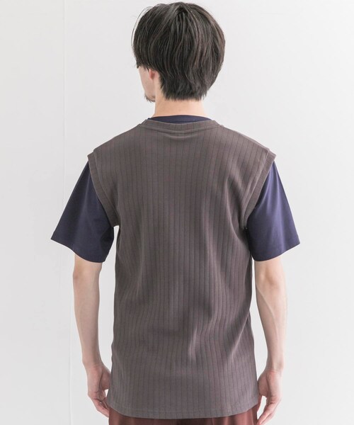 URBAN RESEARCH（アーバンリサーチ）の「SECOND LAYER　INTERLOCK S/L T-SHIRTS（タンクトップ・メンズ・BROWN・M/L）」の5枚目の写真