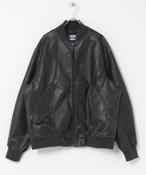 URBAN RESEARCH Sonny Label（アーバンリサーチサニーレーベル）の「ARMY TWILL　VeganLeatherBlouson（その他アウター・メンズ・BLACK/BROWN・M/L）」の4枚目の写真