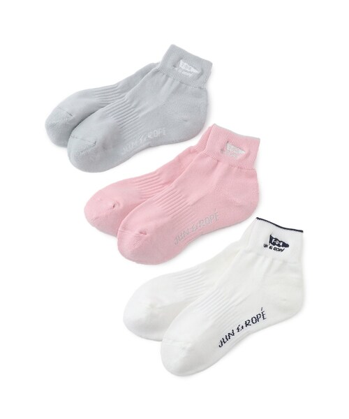 ROPE'（ロペ）の「POPカラーショートソックス（ソックス/靴下・レディース・グレー/ホワイト/ピンク・F）」の7枚目の写真