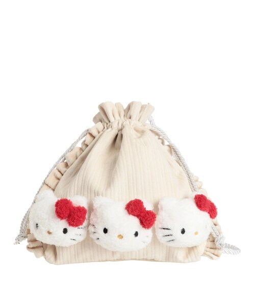 merry jenny ハローキティ もこもこショルダーbag ホワイト 【公式通販】