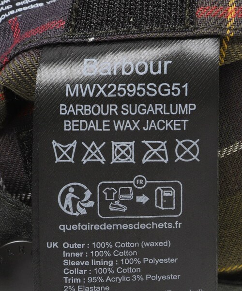 URBAN RESEARCH DOORS（アーバンリサーチドアーズ）の「Barbour　EXCLUSIVE SUGARLUMPBEDALE（テーラードジャケット・メンズ・D.BROWN/SAGE・36/38/40/42/44）」の19枚目の写真