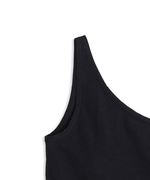 ADAM ET ROPE'（アダムエロペ）の「シルク混ワンショルタンクトップ（タンクトップ・レディース・ブラック/ダークブラウン系/ブルー系・F）」の19枚目の写真