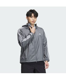 adidas | エッセンシャルズ プラス 3ストライプ ウィンドブレーカージャケット(ナイロンジャケット)