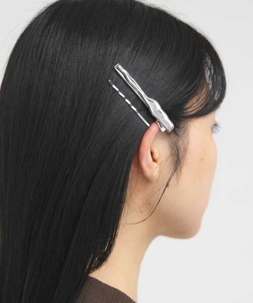 KBF（ケイビーエフ）の「メタルクリップピンセット（バレッタ/ヘアクリップ・レディース・SILVER/GOLD・One）」の5枚目の写真