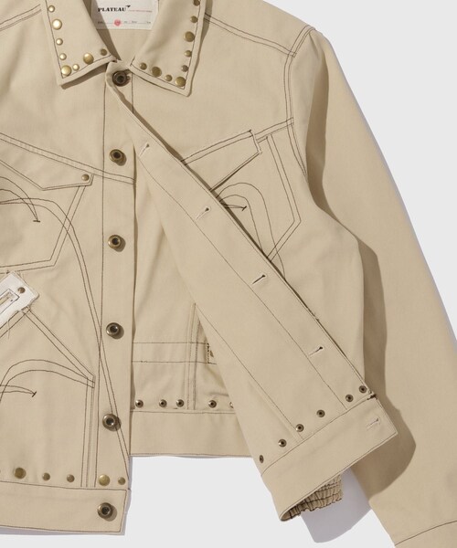 ADAM ET ROPE'（アダムエロペ）の「【PLATEAU STUDIO/プラトー スタジオ】Draft worker jacket（その他アウター・メンズ・ブラック/キナリ・1/2）」の11枚目の写真