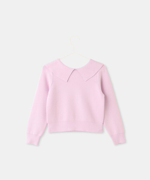 ROPE' PICNIC(ロペピクニック)の「【KIDS/キッズ】前後2WAYマシュマロニットリボンカラートップス/イージーケア・リンクコーデ(ニット/セーター・キッズ・ブラック/キナリ/ピンク系・120/130/140/150)」の21枚目の写真