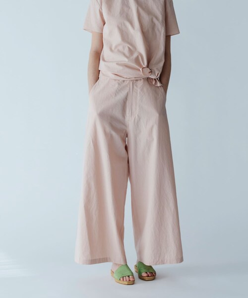 かぐれ（カグレ）の「MEYAME　SIDE LINE WIDE PANTS（その他パンツ・レディース・BLACK/PINK・0）」の2枚目の写真