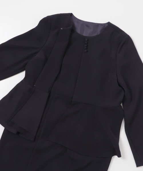 URBAN RESEARCH ROSSO（アーバンリサーチロッソ）の「kaene　フレアジャケットセットワンピース（ワンピース・レディース・beige/navy・M）」の21枚目の写真