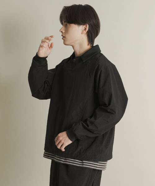 SENSE OF PLACE by URBAN RESEARCH（センスオブプレイスバイアーバンリサーチ）の「リップストップナイロンプルオーバー（その他トップス・メンズ・BLACK/GRAY/BROWN・M/L）」の9枚目の写真