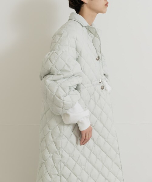THE GOODLAND MARKET(ザグッドランドマーケット)の「『別注』KWD×ザ グッドランド マーケット GREEN DOWN QUILTING JACKET(その他アウター・レディース・BLACK/OFF WHITE・FREE)」の16枚目の写真