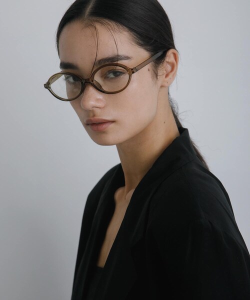 URBAN RESEARCH（アーバンリサーチ）の「decor『デコール』　Eyewear Round（メガネ・レディース・BROWN/KHAKI・-）」の3枚目の写真