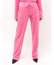 JUICY COUTURE | GYDA×Juicy Couture GG JC Emboss Big Bling Velour Track Pants(スウェットパンツ)