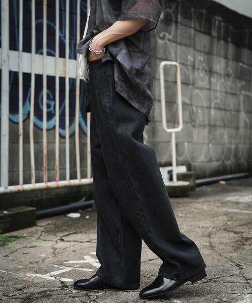 SENSE OF PLACE by URBAN RESEARCH（センスオブプレイスバイアーバンリサーチ）の「ストレートデニムパンツ（デニムパンツ・メンズ・BLACK/L.INDIGO・S/M/L）」の8枚目の写真