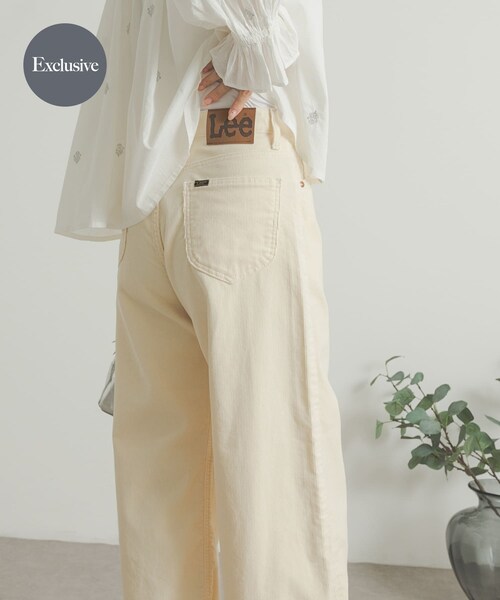 URBAN RESEARCH DOORS（アーバンリサーチドアーズ）の「『別注』Lee×DOORS　コーデュロイパンツ（その他パンツ・レディース・アイボリー/チャコール/パープル・S/M）」の4枚目の写真