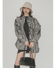 EMODA | ウェーブジャガードバルキーシャツ(ブルゾン)