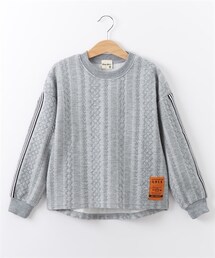 nissen | ビッグシルエット　ふくれジャガードトレーナー（子供服　男の子・女の子）(スウェット)