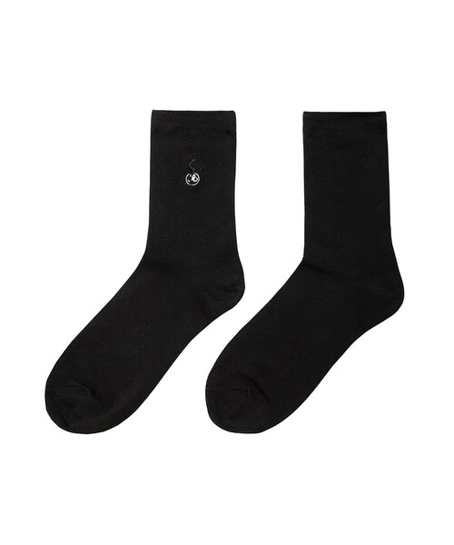 bonjour records(ボンジュールレコーズ)の「Richardson Batgirl Socks(ソックス/靴下・レディース・ブラック/ホワイト・L)」の2枚目の写真