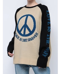 jouetie | ジャカードラグランニット(ニット/セーター)