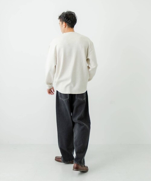 URBAN RESEARCH（アーバンリサーチ）の「13.5oz DENIM WIDE PANTS（デニムパンツ・メンズ・INDIGO/LT INDIGO/BLACK・S/M/L）」の15枚目の写真
