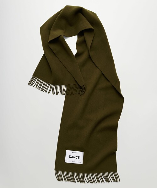 ADAM ET ROPE'(アダムエロペ)の「【MAGNIBERG(マグニバーグ)】BOLD SCARF(マフラー・レディース・グレー/モスグリーン・F)」の4枚目の写真