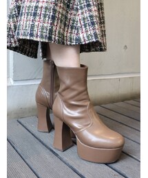 MURUA | カーブステッチミドルブーツ(ブーツ)