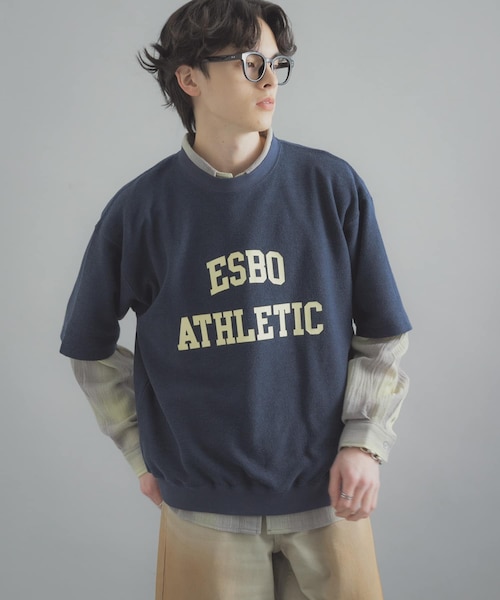 SENSE OF PLACE by URBAN RESEARCH（センスオブプレイスバイアーバンリサーチ）の「カレッジスウェットショートスリーブTシャツ（スウェット・メンズ・GRAY/NAVY/RED・M/L）」の20枚目の写真
